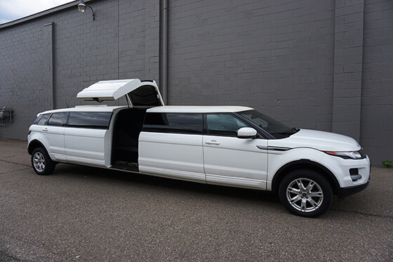 limousine exterior with jet doors